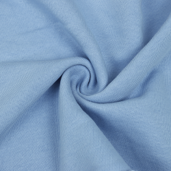Ткань Футер 3-х нитка, Петля, цвет Светло-Голубой (на отрез)  в Коврове