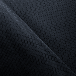 Ткань Оксфорд 300D PU Рип-Стоп СОТЫ, цвет Черный (на отрез)  в Коврове