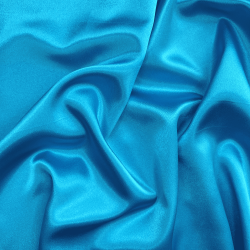 *Ткань Атлас-сатин, цвет Голубой (на отрез)  в Коврове