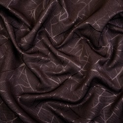 Ткань Блэкаут для штор &quot;Ледовое тиснение цвет Темно-Коричневый&quot; (на отрез)  в Коврове