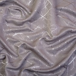 Ткань Блэкаут для штор светозатемняющая 75% &quot;Ледовое тиснение цвет Серый&quot; (на отрез)  в Коврове