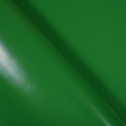 Ткань ПВХ 450 гр/м2, Зелёный (Ширина 160см), на отрез  в Коврове