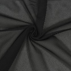 Трикотажная Сетка 75 г/м2, цвет Черный (на отрез)  в Коврове