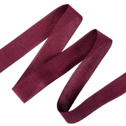 Окантовочная лента-бейка, цвет Бордовый 22мм (на отрез)  в Коврове