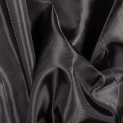 Ткань подкладочная Таффета 190Т, цвет Черный (на отрез)  в Коврове