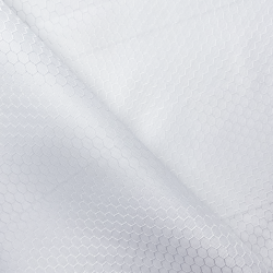 Ткань Оксфорд 300D PU Рип-Стоп СОТЫ, цвет Белый (на отрез)  в Коврове