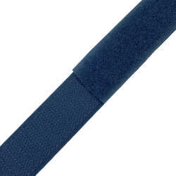 Контактная лента 25мм цвет Синий (велькро-липучка, на отрез)  в Коврове