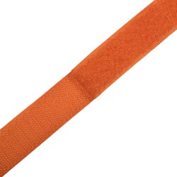 Контактная лента 25мм цвет Оранжевый (велькро-липучка, на отрез)  в Коврове