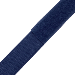Контактная лента 25мм цвет Тёмно-Синий (Велькро-липучка), на отрез  в Коврове
