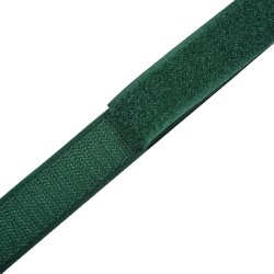 Контактная лента 25мм цвет Зелёный (велькро-липучка, на отрез)  в Коврове