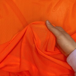 Трикотажная Сетка 75 г/м2, цвет Оранжевый (на отрез)  в Коврове