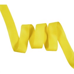 Окантовочная лента-бейка, цвет Жёлтый 22мм (на отрез)  в Коврове